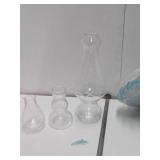 Impressive Blue Art Glass Ornate Chandelier