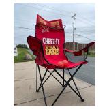 HUGE Oversized March Madness Display Folding CHEEZIT Chair w/Basketball Hoop