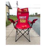 HUGE Oversized March Madness Display Folding CHEEZIT Chair w/Basketball Hoop
