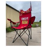 HUGE Oversized March Madness Display Folding CHEEZIT Chair w/Basketball Hoop
