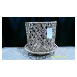Large Gap Woven Basket and Tray