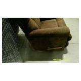 Rotating Brown Rocker Recliner