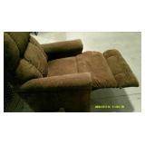 Rotating Brown Rocker Recliner