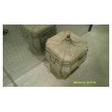 Wooden Thatched Style Basket