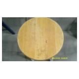 Wooden Stool White Legs