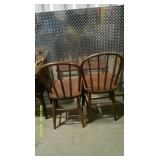 Pair of Plain Wooden Chairs