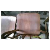 Pair of Plain Wooden Chairs