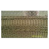 Wicker Style Bench and Footstool