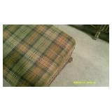 Wicker Style Bench and Footstool