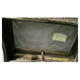 Wicker Style Bench and Footstool