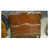 Fancy Headboard and Footboard From Early Mid 20th Century