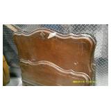 Fancy Headboard and Footboard From Early Mid 20th Century