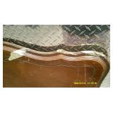 Fancy Headboard and Footboard From Early Mid 20th Century