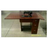MCM Singer Sewing Machine Desk