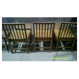 3 Large Dining Chairs