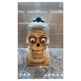 Fearnology Ceramic Skull Jar with Spider Lid by Dept 56