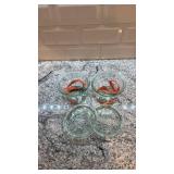 Set of 2 Weck Rundrand 100 Glass Jars with Lids and Rubber Seals