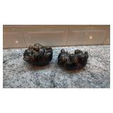 Pair of 3.5" Ceramic Bear Figurines from Denmark
