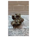 Denmark Pottery Figurine Playful Bear 3.5 x 5.5 Inches