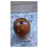 Vintage 3.5-Inch Wooden String Ball Souvenir Box with Scenic Decals