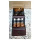 Central Petroleum Co. Vintage Oil Sample Vial Set in Original Case