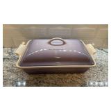 Le Creuset 9x13 Stoneware Covered Baking Dish, Purple