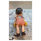 Vintage 14-Inch Pinocchio Doll with Fabric Outfit and Painted Face