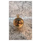 Mechanical Erotic Themed Pocket Watch with Exposed Movement