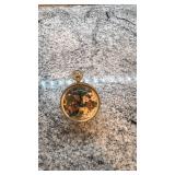 Mechanical Erotic Themed Pocket Watch with Exposed Movement