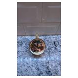 Mechanical Erotic Themed Pocket Watch with Exposed Movement