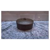 Ahrnebergs Sweden Oval Copper Box with Lid 3 x 4.75 Inches