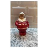 Vintage 7-Inch Paper Mache Santa Claus Figure with Paint Loss