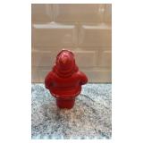 Vintage 7-Inch Paper Mache Santa Claus Figure with Paint Loss