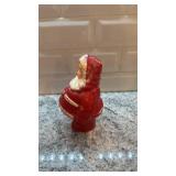 Vintage 7-Inch Paper Mache Santa Claus Figure with Paint Loss
