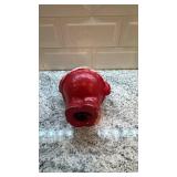 Vintage 7-Inch Paper Mache Santa Claus Figure with Paint Loss