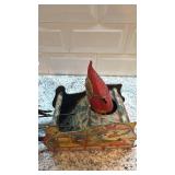 Antique Strauss Santee Claus Mechanical Tin Toy Sleigh with Reindeer