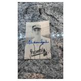 Vintage Warren Spahn Signed Braves Photo Post Card