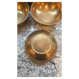 Set of 8 Korean Brass Bowls by CHUN
