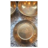 Set of 8 Korean Brass Bowls by CHUN