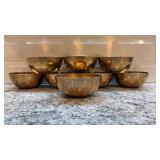 Set of 8 CHUN Brass Bowls Made in Korea