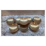 Set of 8 Brass Small Dishes