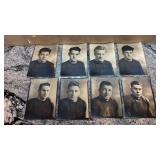 Collection of 42 Vintage 1920s-1930s Football Player Portrait Photographs