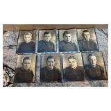 Collection of 42 Vintage 1920s-1930s Football Player Portrait Photographs