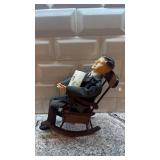 Vintage Kamar JFK Rocking Chair Mechanical Doll with Box