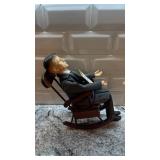 Vintage Kamar JFK Rocking Chair Mechanical Doll with Box