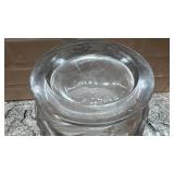 10-Inch Frosted Glass Vase with Dragon Motif, Marked on Bottom