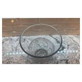 10-Inch Frosted Glass Vase with Dragon Motif, Marked on Bottom