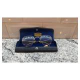Vintage Gold Tone Eyeglasses with Case