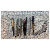 Collection of 7 Vintage Fountain and Ballpoint Pens
