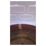 Antique Copper Cauldron with Dual Handles, 11 x 7.5 Inches